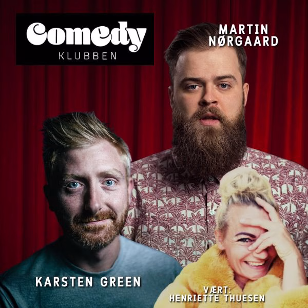 COMEDYKLUBBEN BAKKEHUSET IKAST MARTIN NØRGAARD KARSTEN GREEN HENRIETTE THUESEN